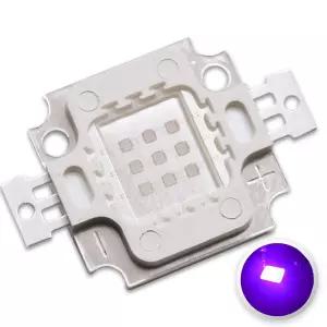LEDGUHON 10W COB 모듈 고출력 LED 칩 UV 다기능 블랙라이트 초밝은 조명 장치(1050mA/자외선