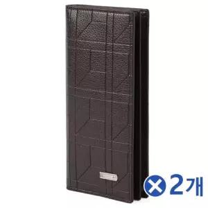 TBZ 모던한 인조가죽 장지갑 다크브라운x2개 스타일리쉬룩 생일선물지갑 학생지갑