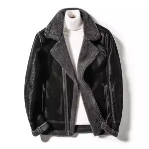 양털 B3 재킷 남자 FW 무스탕 겨울 빅사이즈 가죽 봄버 오버핏