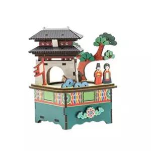 민화샵 우리나라 나무 오르골 DIY 숭례문 나무조립오르골 S240035A 1개입) 우리나라 숭례문