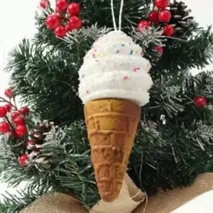 장식용 크리스마스 트리 장식 아이스크림 크리스마스 트리 오너먼트 3p 세트 장식용