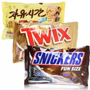 대용량 초코바 2+1 트윅스 자유시간 스니커즈 가나초코바 자유시간스니커즈가나초코바