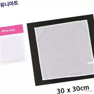 좋은가게 손수건자수 목수건 무지 면손수건 30cm 1장
