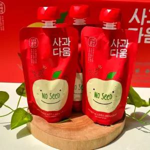 씨없는순수 100%사과즙 40포 (대량포장) 단체행사 학교급식용