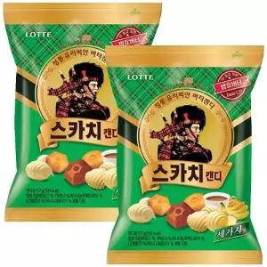 롯데 스카치 캔디 세가지 157g x 2개
