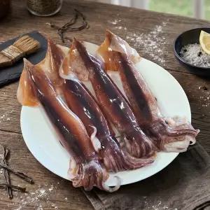 [어가예찬] 제주 손질 초코 오징어 1kg (1팩/3∼4마리) 뼈/내장제거