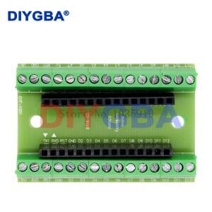 NANO V3.0 컨트롤러 터미널 어댑터 확장 보드 IO 쉴드  익스텐션 플레이트 아두이노 AVR ATMEGA328P 그린용