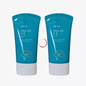 식물나라 가벼운 수분 선 젤 로션 60ml 2개(+추가 15ml 2개) 선크림 산소수