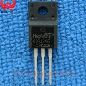 2-10PCS 60R190Q 100% 신규 및  트랜스 MOSFET N-CH 600V 20A 3핀(3+탭) TO-220F 튜브