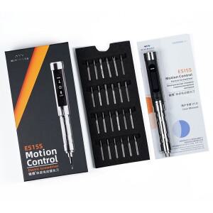 MINIWARE ES15S 지능형 모션 제어 전동 드라이버 USB 충전식 16pcs 4mm 비트 LED 조명