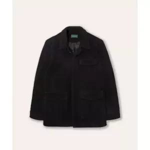 VIIVERDE Button Up Suede Jumper Black 2079283