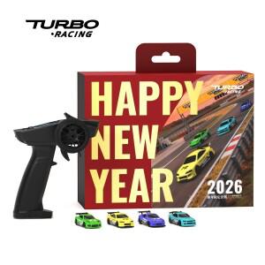 터보 레이싱 2026 신년 한정판 1:76 무선 조종 자동차 C71 4대 세트 RTR 버전 RC 장난감