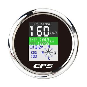 스마트 GPS 속도계 방수 TFT 스크린 디지털 타코미터 주행 거리계 안테나 포함 자동차 보트용 85mm