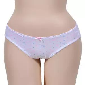 여중생면팬티 화이트 삼각팬티 세트 4개 이쁜팬티