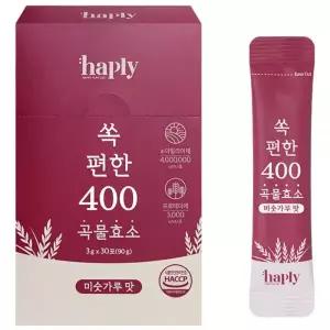 해플리 본사 쏙편한 400만 곡물효소 1개 30회분 선물세트 설날 한가위 가족 부모님 모임