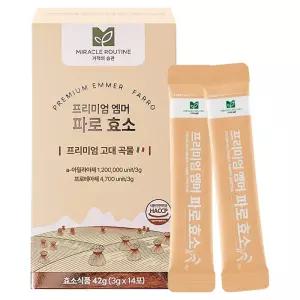 미라클루틴 프리미엄 엠머 파로 효소 14p 42g 1개 선물세트 설날 부모님 가족 추석 친정