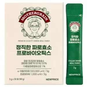 뉴프라이스 마더그레인 정직한 파로효소 프로바이오틱스 30회분 1개 선물세트 친정 설날 모임 추석 가족