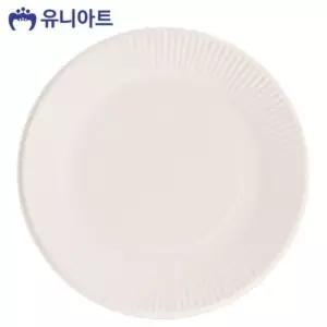 미술놀이 2000 10개입 흰색 종이접시 칼라