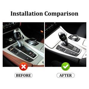 BMW F07 F10 F25 F26 2009-2016 X3 X4  자동 인테리어 용 카본 기어 시프트 패널 커버 트림 스티커 장식 데