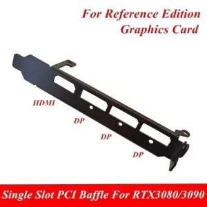 RTX 3090 파운더스 에디션 그래픽 카드용 Z형 싱글 슬롯 PCI 배플 브래킷