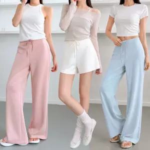 (4단기장/말라핏) 소프트 오쫀꾸 트레이닝 팬츠 6color / 쫀득 스판 하이웨스트 플레어 부츠컷 밴딩 바지 / 여름 이지 숏팬츠 / 사계절베스트