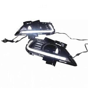포드 몬데오 퓨전 2013 차량용 주간 주행등 DRL 12V LED 회전 황색 신호 릴레이 액세서리 2개