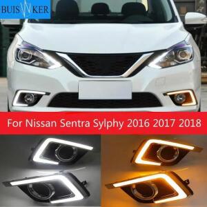닛산 센트라 실피 2016 헤드라이트 LED 주간 주행등 DRL 안개등 2개