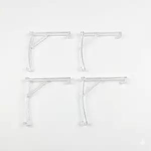 수평 블라인드 3-1/4인치용 4개 밸런스 클립 - 투명 플라스틱 리테이너 홀더 교체 부품 창문 수리를 위해