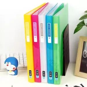 PP크리어파일 청운 Glossy Color Chip 클리어화일 A4 40매 5개