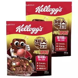 (1+1) 첵스초코 오곡으로 만든 매직팝핑볼 시리얼, 400g, 2개 2Set