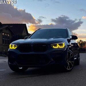 BAVISS 노란색 DRL LED 모듈 BMW G01 X3 G02 X4 F97 F98 CSL 주간주행등 적응 형  7466107