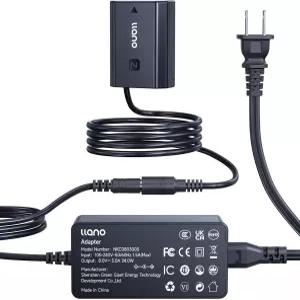llano NPFZ100 더미 배터리 AC 전원 어댑터 키트 소니 A7III A7IV A6700 FX3 A9 A7C A7CII A7RV A7RIII