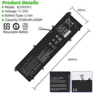 SKOWER 노트북 배터리 ASUS VivoBook Flip 14 TM420IA M413DA-EK162T EK007T X421DA B31N1911 3ICP5/57/80