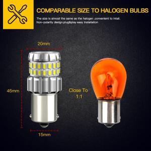 2pcss P21W LED 주간 주행등 블러브 DRL Ba15s 1156 7506 다치아 도커 MPV 픽업 밴 아우디 호환 VW 트랜스