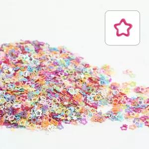 뮤즈 대용량 스팡클 미니 별 (라인) 100g / 비즈 네일 슬라임 공예재료 파츠장식 만들기재료