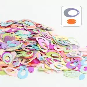 뮤즈 대용량 스팡클 타원 100g / 비즈 네일 슬라임 공예재료 파츠장식 만들기재료