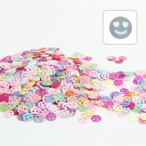 뮤즈 대용량 스팡클 스마일 100g / 비즈 네일 슬라임 공예재료 파츠장식 만들기재료