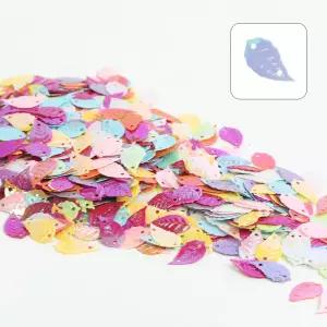 뮤즈 대용량 스팡클 나뭇잎 소 100g / 비즈 네일 슬라임 공예재료 파츠장식 만들기재료