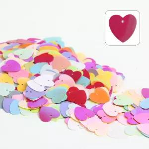 뮤즈 대용량 스팡클 하트 대 100g / 비즈 네일 슬라임 공예재료 파츠장식 만들기재료