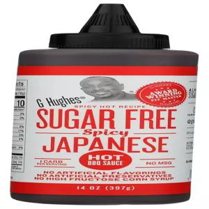 G 휴즈 무설탕 매운 일본식 바비큐 소스 텐 무첨가 핫 생선 고기 닭 날개 볶음 채소 없음 14 Fl Oz 1팩