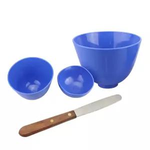 덴팩토리 랩 실리콘 믹싱 볼 컵 치과용 석고 주걱 알지네이트 장비