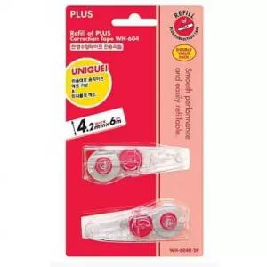 [룽스_66]PLUS 수정테프 리필 WH-604R 4.2mmx6M 2개