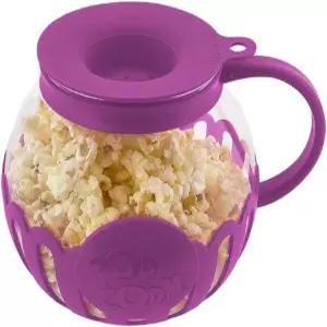 선물 상자에 담긴 에코볼루션 1.5qt 전자레인지 팝콘 포퍼(PURPLE)