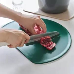 알레보 디엣지 듀얼핏 TPU 반달도마 이유식 항균도마 단품 대)