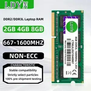 8GB DDR2 667 800Mhz 133hz PC25300S 6400 12800 SOM 노트북 메모리 RAM