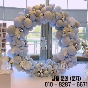 PVC 반지 풍선 아치 DIY 화환 프레임 배경 홀더 서클 Ballon 스탠드 웨딩 생일 파티 장식 5M 체인