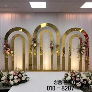 웨딩 아치 녹 방지 금속 프레임 야외 파티 크리스마스 풍선 장식 정원 배경 스탠드