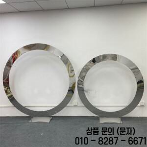 라운드 웨딩 배경 스테인레스 스틸 스탠드 꽃 반지 생일 파티 야외 풍선 장식