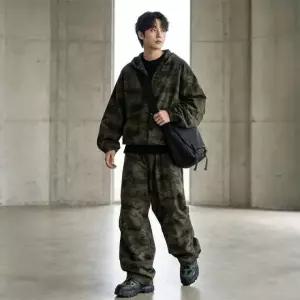 후드 카모 와이드 ACC 밀리터리 상하의세트 집업 남자 2002-2003M 전술 아웃도어 팬츠