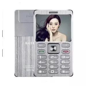 블루투스 다이얼러 MP3 기능이 있는 소형 휴대폰 Satrend A0 메탈 쉘 77 인치 Tft 듀얼 SIM 카드